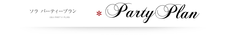 ソラ パーティープラン